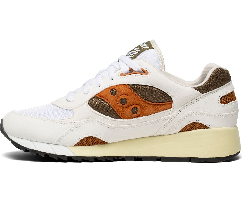 Women's Saucony Shadow 6000 Originals White / Khaki | Singapore 077NWYB